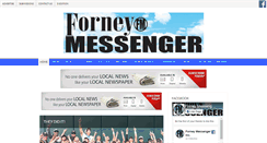 Desktop Screenshot of forneymessengernewspaper.com