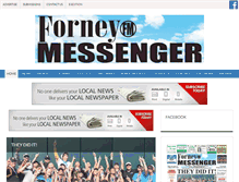 Tablet Screenshot of forneymessengernewspaper.com